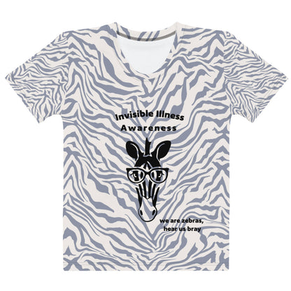 Zebra Bray T-Shirt Invisible Illness awareness